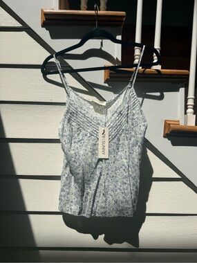 Floral Cami Top in Light Blue